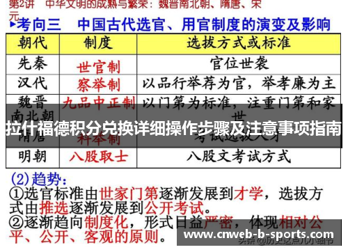 拉什福德积分兑换详细操作步骤及注意事项指南