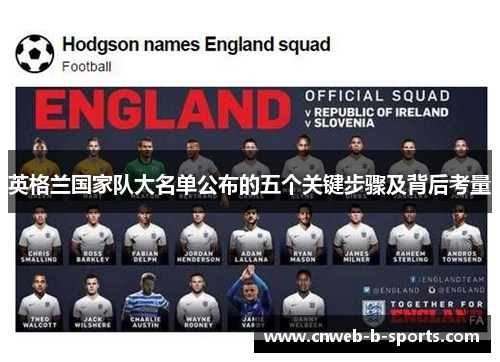 英格兰国家队大名单公布的五个关键步骤及背后考量